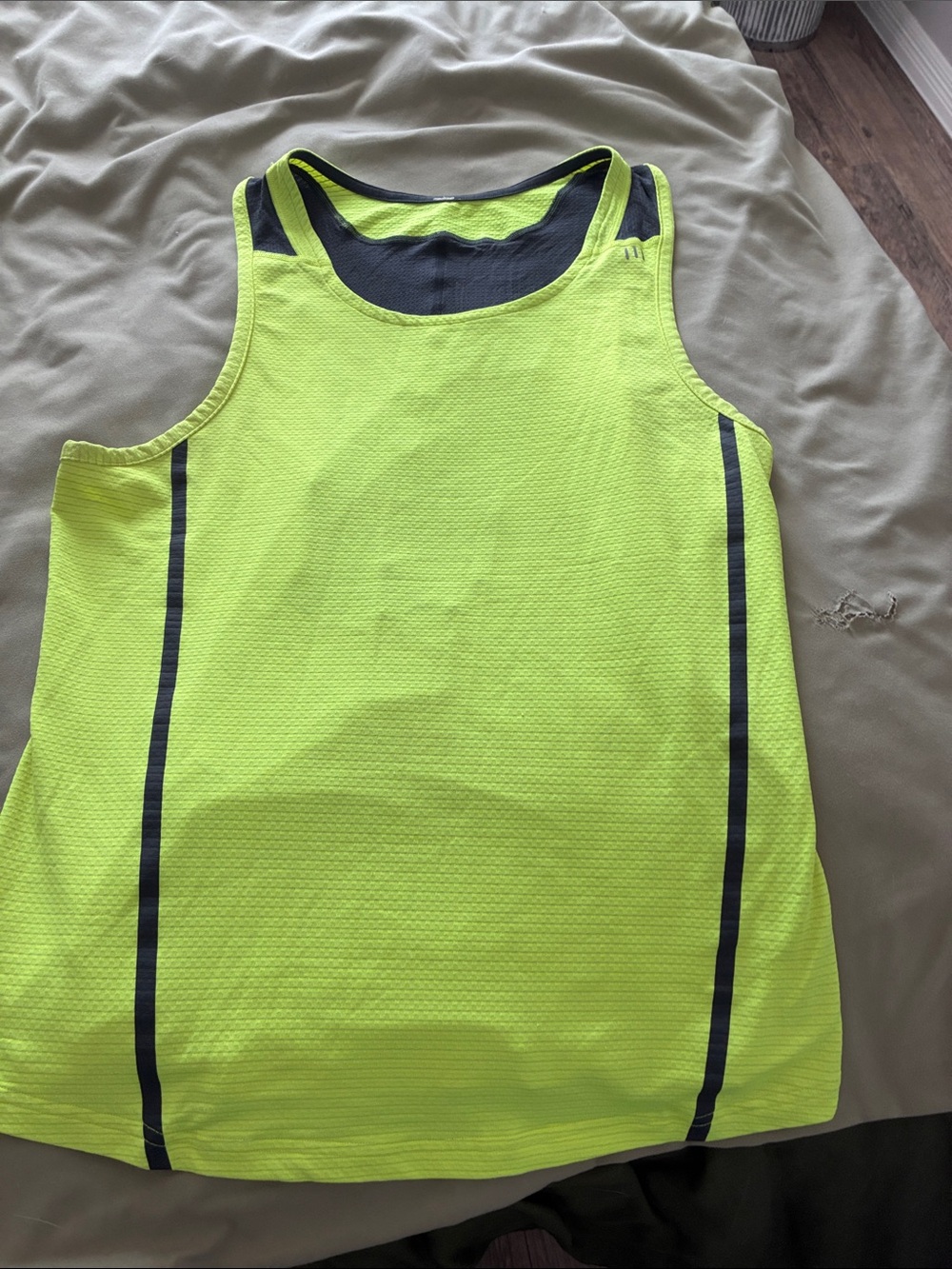 Men's Neon Yellow lululemon tank top